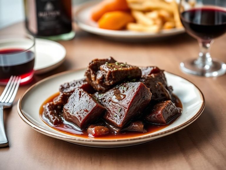 Braised Beef Short Ribs with Red Wine