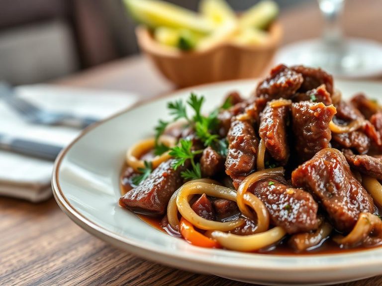 Braised Beef with Onions