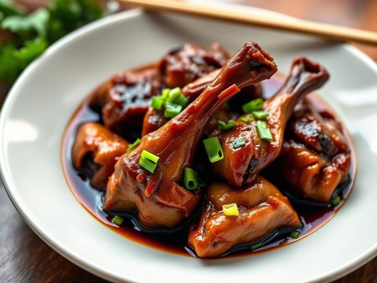 Braised Chicken Feet in Black Bean Sauce