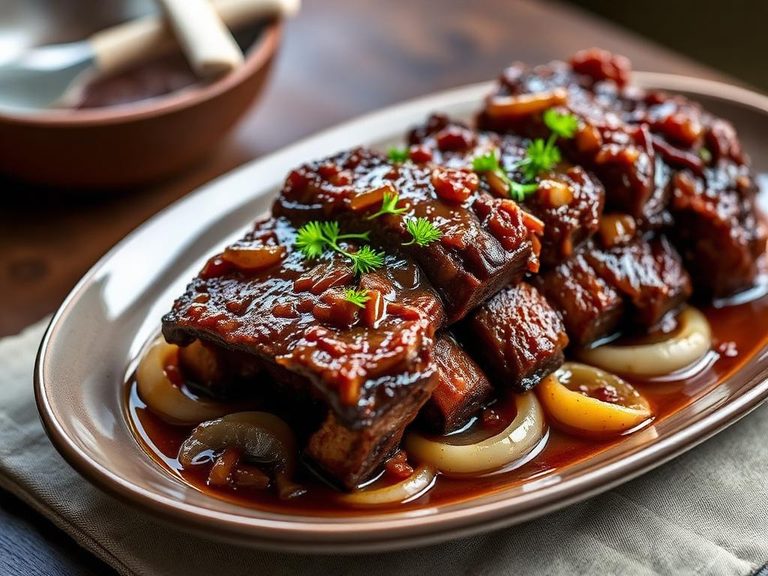 Braised Country-Style Ribs with Onions