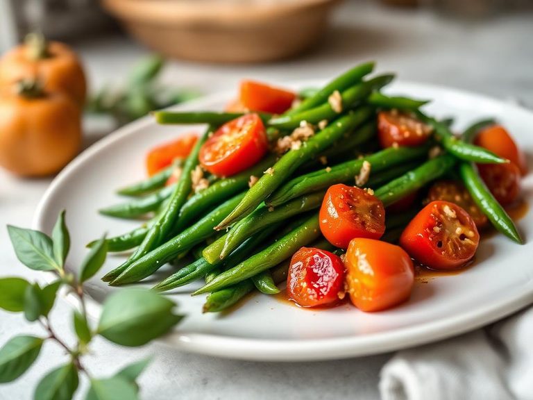Braised Green Beans with Tomatoes