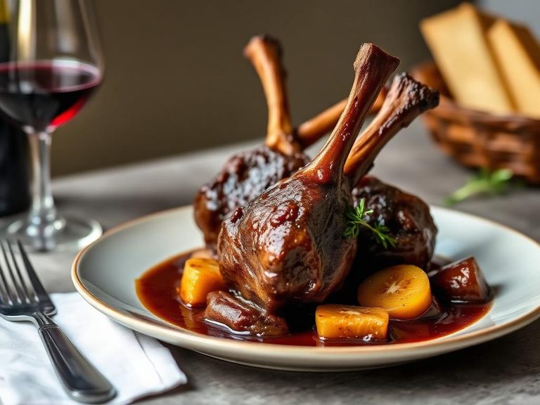 Braised Lamb Shanks with Red Wine