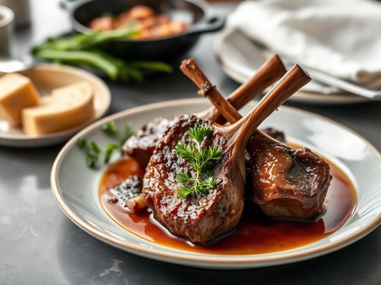 Braised Lamb Shoulder Chops