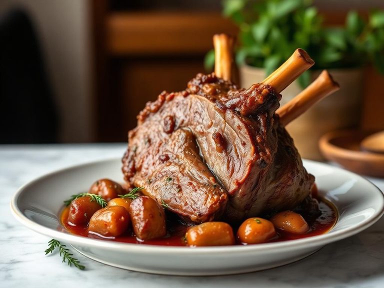 Braised Lamb Shoulder with Herbs