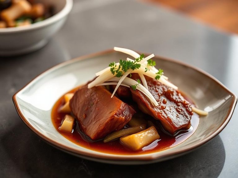 Braised Pork Belly with Daikon