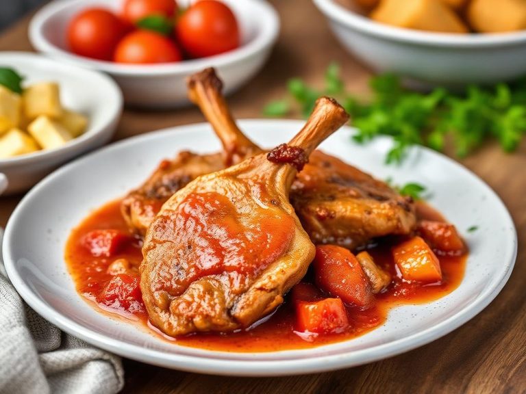 Braised Pork Chops in Tomato Sauce