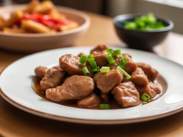 Braised Pork Spleen with Ginger and Scallions