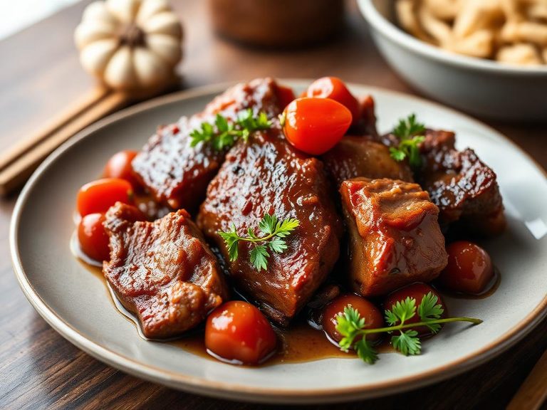 Braised pork with jujubes