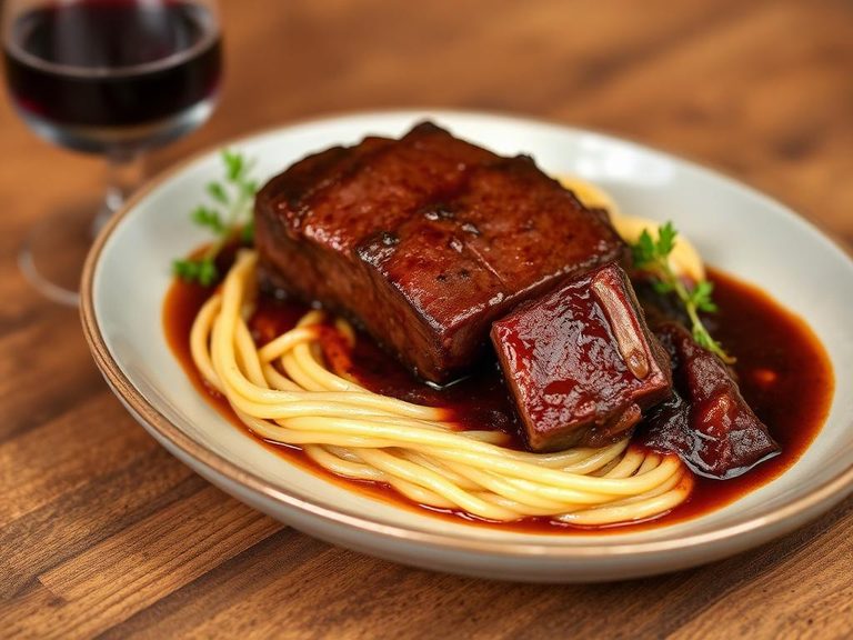 Braised Shin of Beef with Red Wine