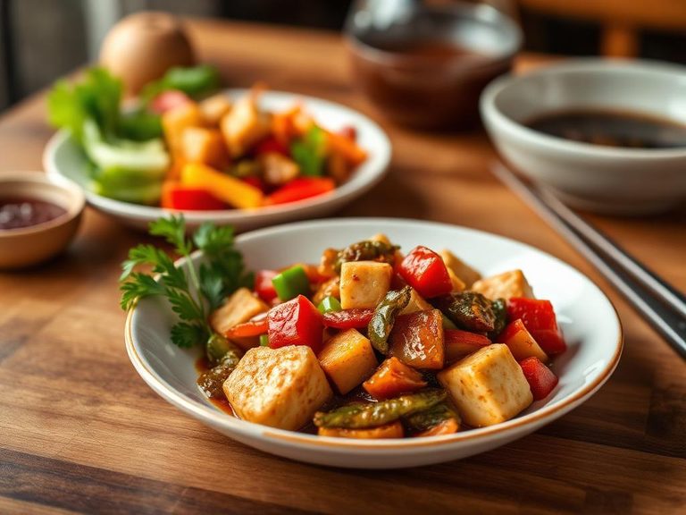 Braised Tofu with Assorted Vegetables