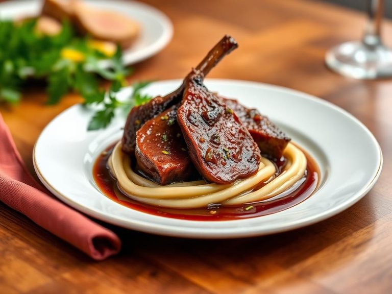 Braised Tongue in Wine Sauce