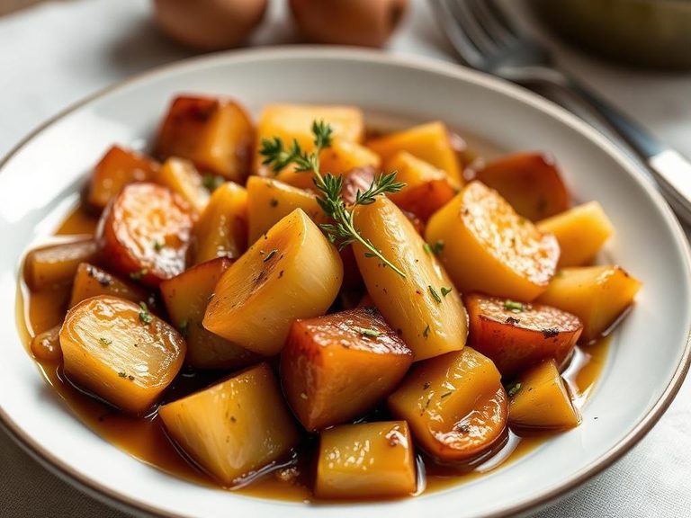 Braised Turnips with Honey and Thyme