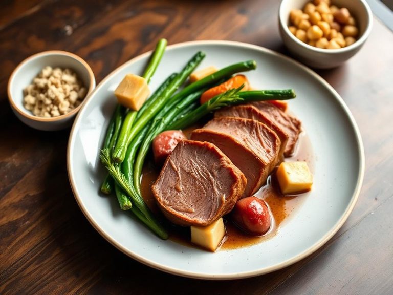 Braised Veal Breast with Vegetables