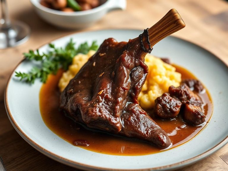 Braised Veal Shank with Polenta