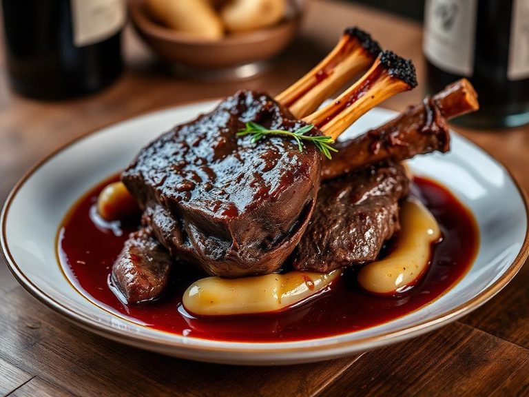 Braised Veal Shank with Red Wine