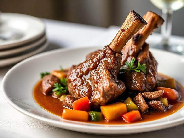Braised Veal Shanks with Vegetables