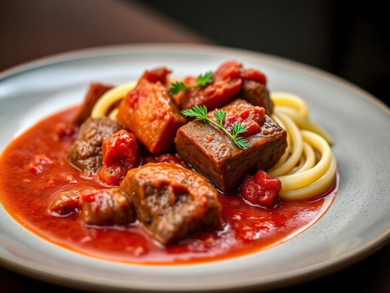 Braised Venison in Tomato Sauce