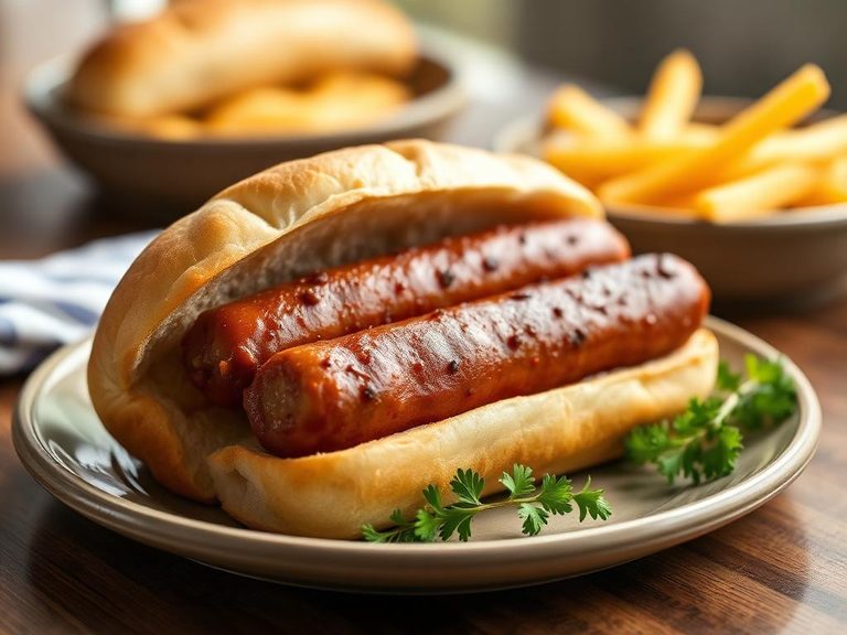 Bratwurst in a Bun