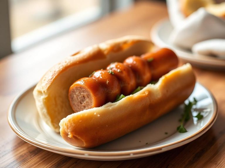 Bratwurst in a roll