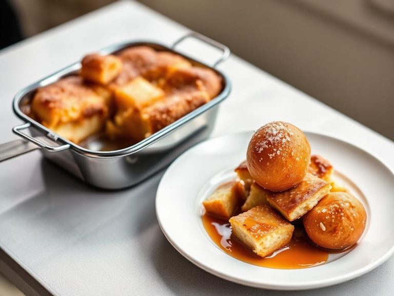 Bread Pudding with Doughnuts