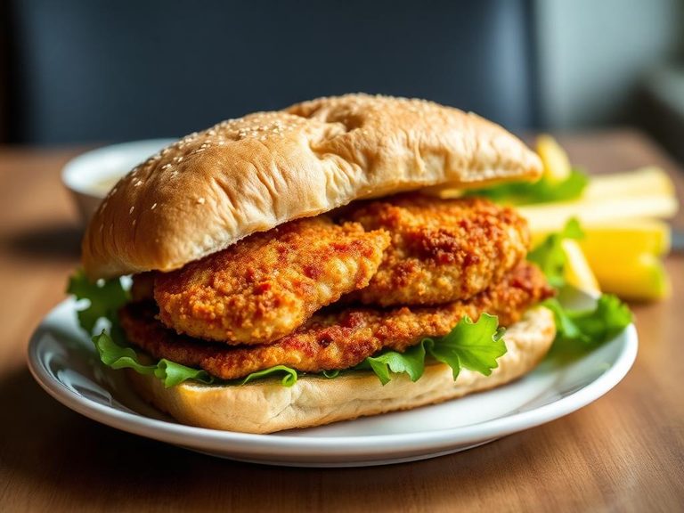 Breaded Chicken Patty Sandwich