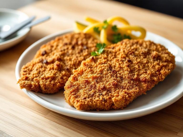 Breaded pork chops
