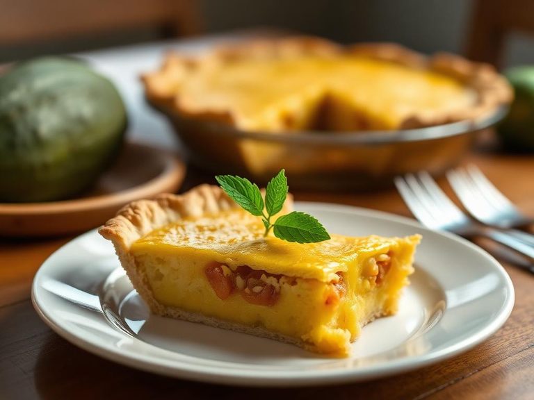 Breadfruit Pie (A savory, dense pie common in the Caribbean)