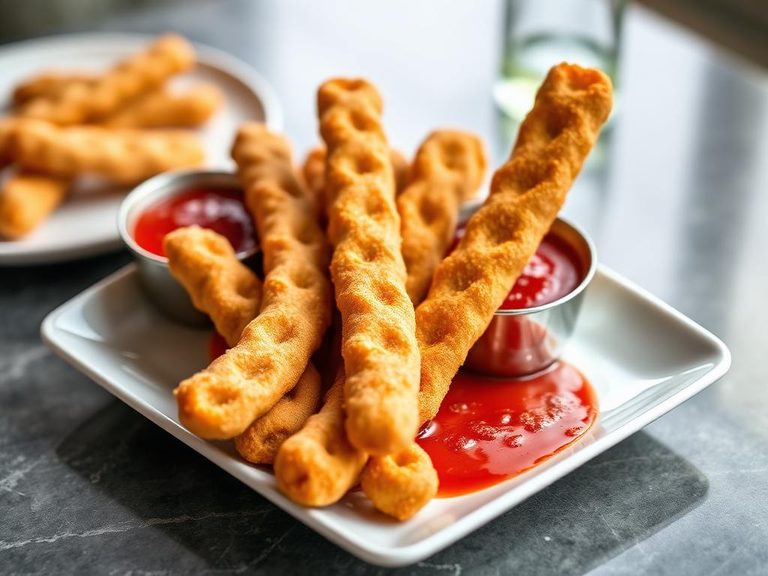 Breadsticks with marinara sauce