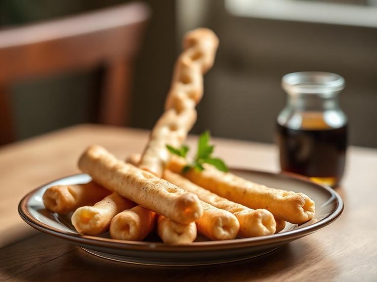 Breadsticks with olive oil and balsamic vinegar