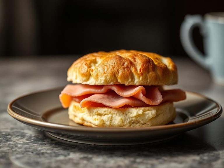 Breakfast Biscuit with Ham
