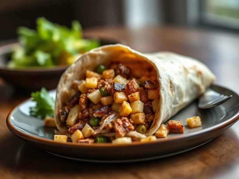 Breakfast burrito filling