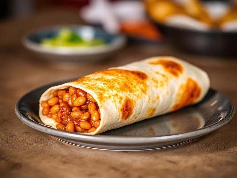 Breakfast Burrito with Beans