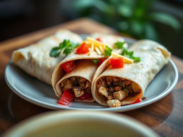 Breakfast burritos or tacos