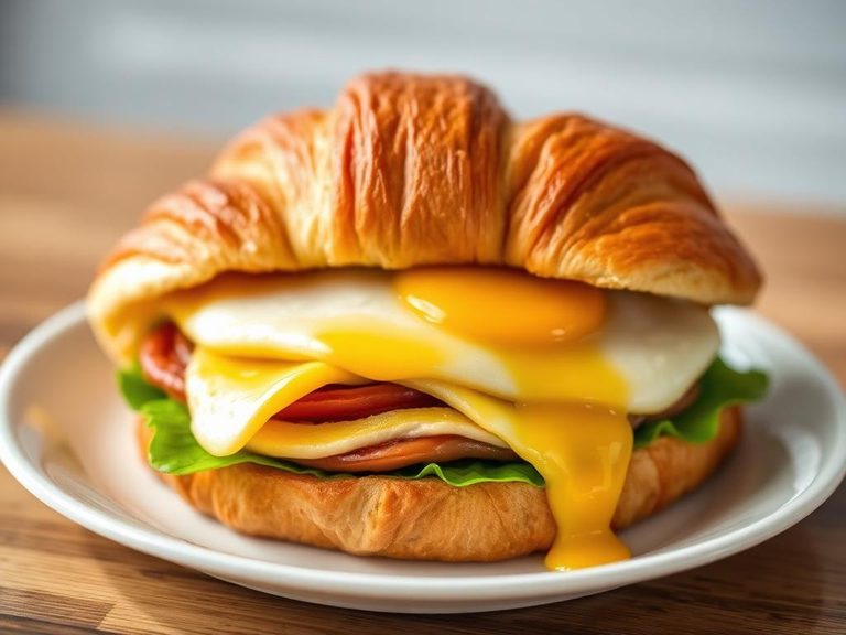 Breakfast Croissant Sandwich
