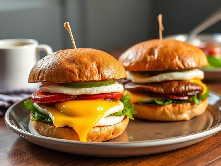 Breakfast egg sandwiches