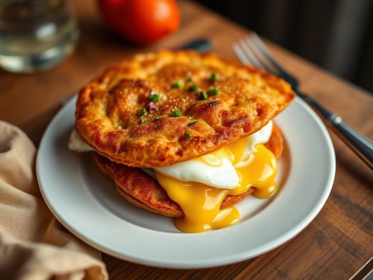 Breakfast Frybread with Eggs
