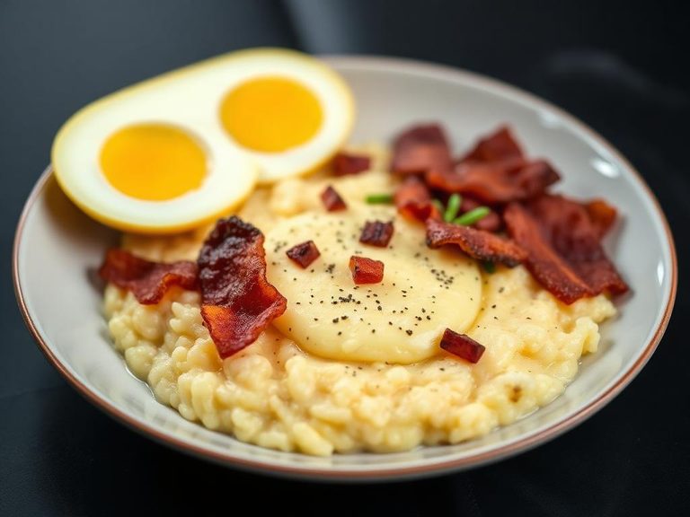 Breakfast Grits with Bacon