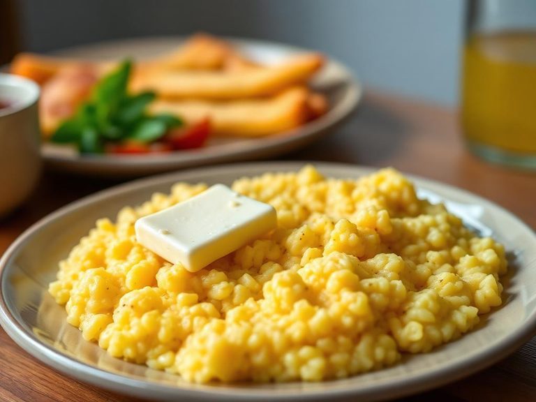Breakfast Grits with Butter