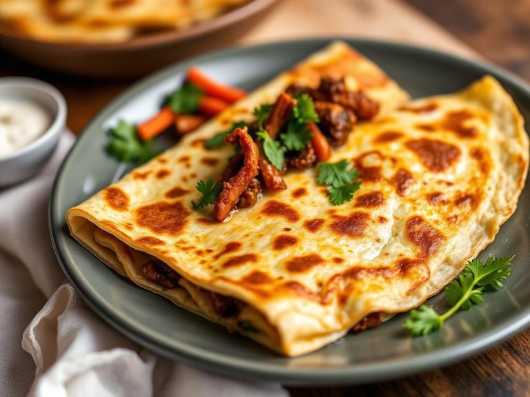 Breakfast Quesadilla with Chorizo