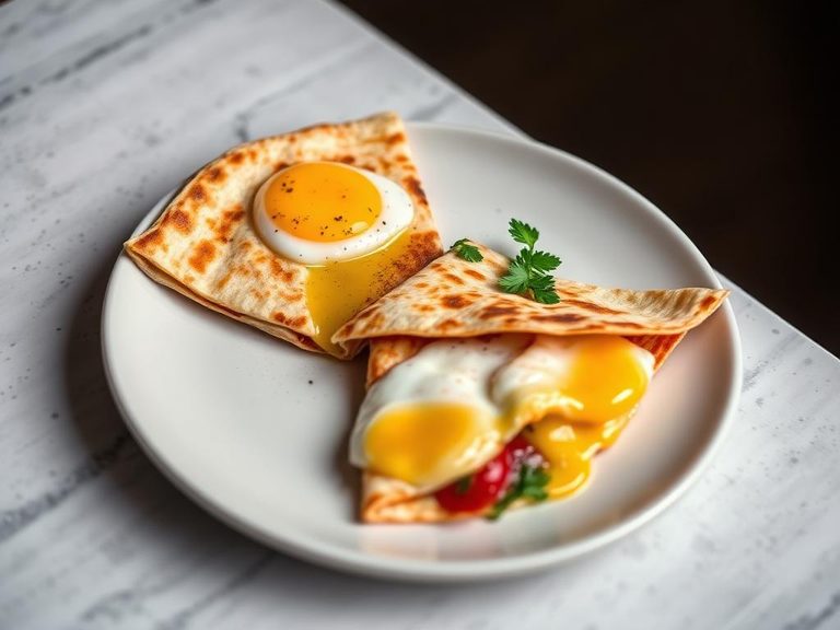 Breakfast Quesadilla with Eggs