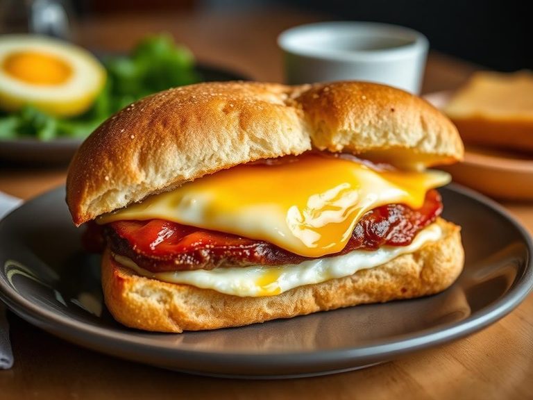 Breakfast Sandwich with Egg & Cheese