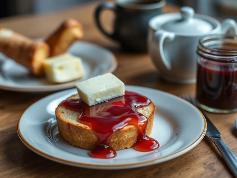 Breakfast with Butter and Jam