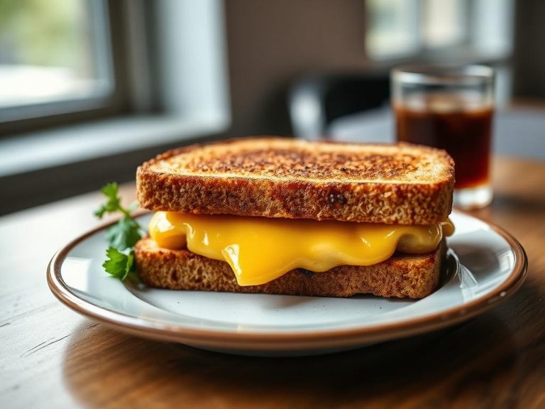 Brick cheese grilled cheese sandwich