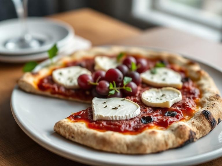 Brie and Grape Pizza