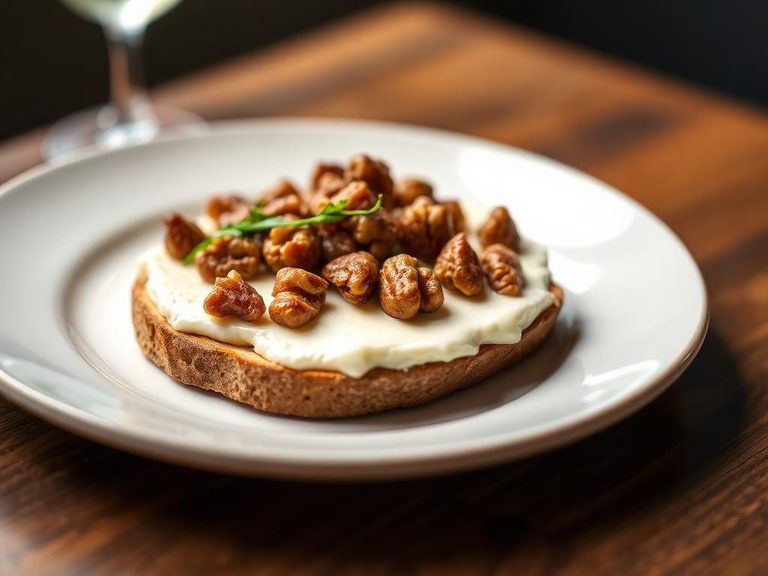 Brie and Walnut Tartine