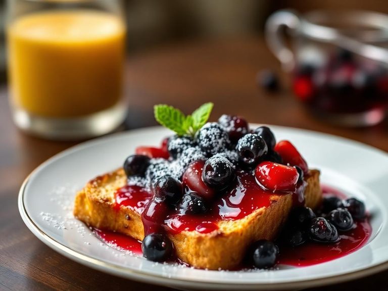 Brioche French Toast with Berry Compote