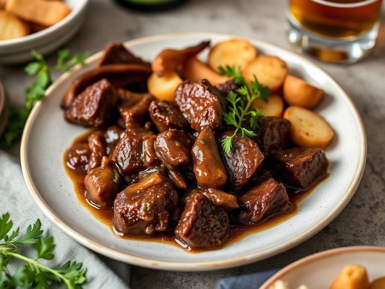 British Braised Beef with Ale