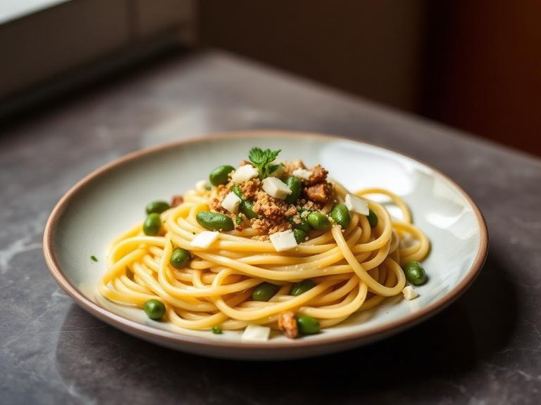 Broad Bean & Pecorino Pasta
