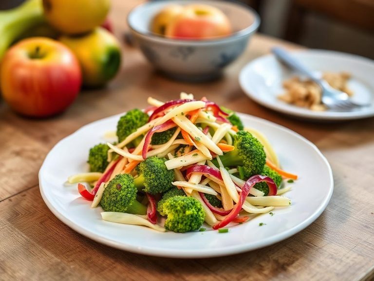 Broccoli and apple slaw