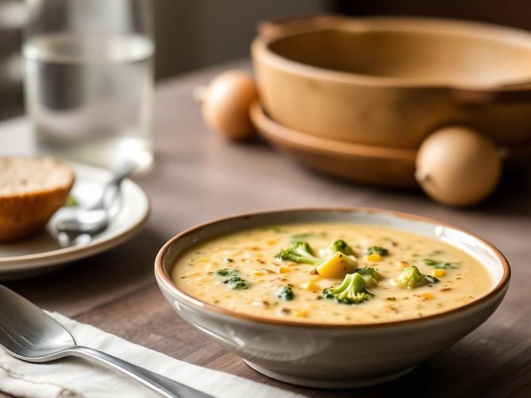 Broccoli and cheddar soup